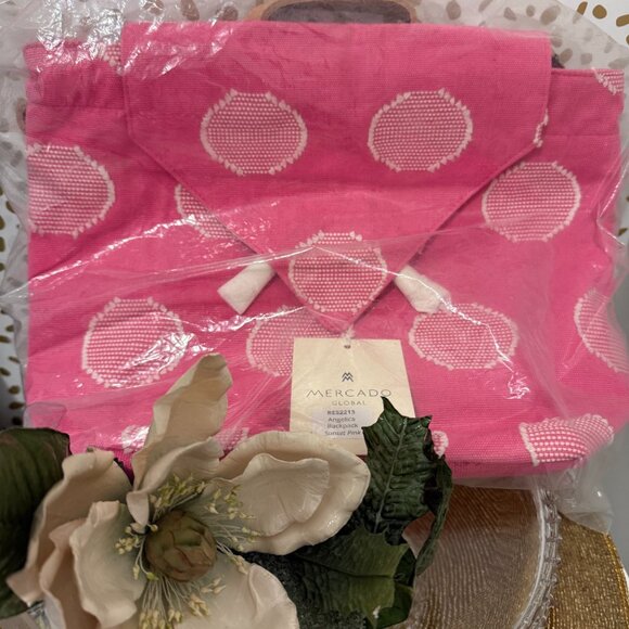 Anthropologie Handbags - Angelica Backpack by Mercado Global Anthropologie - NWT Sunset Pink
